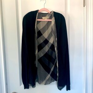 Burberry black cardigan